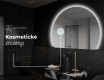 Moderní LED Půlkruhové Zrcadlo - Stylové Osvětlení pro Koupelnu W221 #5