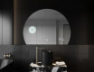 Moderní LED Půlkruhové Zrcadlo - Stylové Osvětlení pro Koupelnu W221 #10