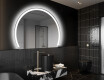 Moderní LED Půlkruhové Zrcadlo - Stylové Osvětlení pro Koupelnu W222