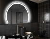 Moderní LED Půlkruhové Zrcadlo - Stylové Osvětlení pro Koupelnu W222 #3