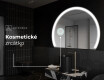 Moderní LED Půlkruhové Zrcadlo - Stylové Osvětlení pro Koupelnu W222 #6