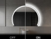 Moderní LED Půlkruhové Zrcadlo - Stylové Osvětlení pro Koupelnu W222 #3