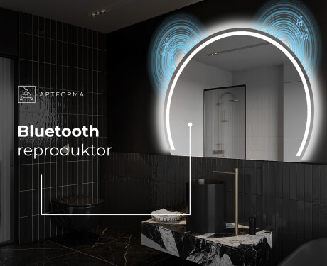 Moderní LED Půlkruhové Zrcadlo - Stylové Osvětlení pro Koupelnu W223 #7