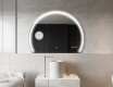 Moderní LED Půlkruhové Zrcadlo - Stylové Osvětlení pro Koupelnu W223 #10