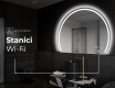Moderní LED Půlkruhové Zrcadlo - Stylové Osvětlení pro Koupelnu W223 #7