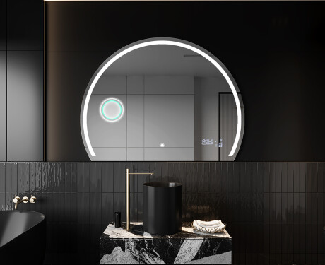 Moderní LED Půlkruhové Zrcadlo - Stylové Osvětlení pro Koupelnu W223 #10