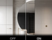 Moderní LED Půlkruhové Zrcadlo - Stylové Osvětlení pro Koupelnu D221 #3