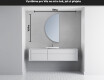 Moderní LED Půlkruhové Zrcadlo - Stylové Osvětlení pro Koupelnu D221 #4