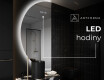 Moderní LED Půlkruhové Zrcadlo - Stylové Osvětlení pro Koupelnu D221 #7