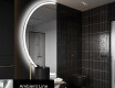 Moderní LED Půlkruhové Zrcadlo - Stylové Osvětlení pro Koupelnu D222