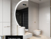Moderní LED Půlkruhové Zrcadlo - Stylové Osvětlení pro Koupelnu D222 #4