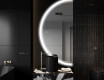 Moderní LED Půlkruhové Zrcadlo - Stylové Osvětlení pro Koupelnu D222 #9