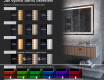 Moderní LED Půlkruhové Zrcadlo - Stylové Osvětlení pro Koupelnu D222 #9