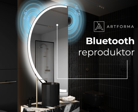 Moderní LED Půlkruhové Zrcadlo - Stylové Osvětlení pro Koupelnu D222 #5