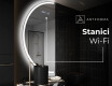 Moderní LED Půlkruhové Zrcadlo - Stylové Osvětlení pro Koupelnu D222 #6