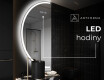 Moderní LED Půlkruhové Zrcadlo - Stylové Osvětlení pro Koupelnu D222 #7