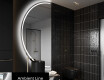 Moderní LED Půlkruhové Zrcadlo - Stylové Osvětlení pro Koupelnu D223