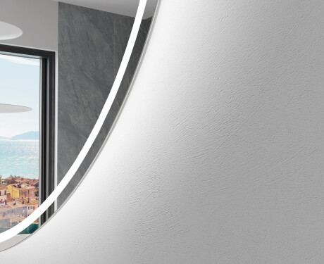 Moderní LED Půlkruhové Zrcadlo - Stylové Osvětlení pro Koupelnu D223 #2