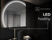 Moderní LED Půlkruhové Zrcadlo - Stylové Osvětlení pro Koupelnu X221 #7