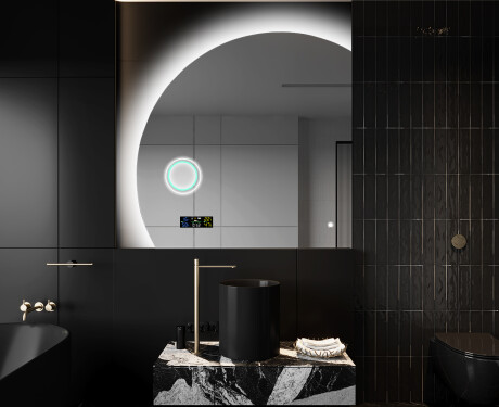 Moderní LED Půlkruhové Zrcadlo - Stylové Osvětlení pro Koupelnu X221 #10