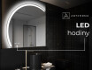 Moderní LED Půlkruhové Zrcadlo - Stylové Osvětlení pro Koupelnu X222 #7