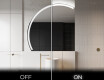 Moderní LED Půlkruhové Zrcadlo - Stylové Osvětlení pro Koupelnu X222 #3