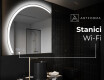 Moderní LED Půlkruhové Zrcadlo - Stylové Osvětlení pro Koupelnu X222 #6
