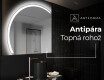 Moderní LED Půlkruhové Zrcadlo - Stylové Osvětlení pro Koupelnu X222 #8