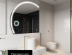 Moderní LED Půlkruhové Zrcadlo - Stylové Osvětlení pro Koupelnu X223 #4