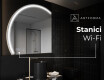 Moderní LED Půlkruhové Zrcadlo - Stylové Osvětlení pro Koupelnu X223 #6