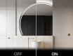 Moderní LED Půlkruhové Zrcadlo - Stylové Osvětlení pro Koupelnu X223 #3