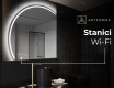 Moderní LED Půlkruhové Zrcadlo - Stylové Osvětlení pro Koupelnu X223 #6