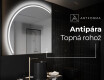 Moderní LED Půlkruhové Zrcadlo - Stylové Osvětlení pro Koupelnu X223 #8