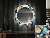 Kulaté Dekorativní zrcadlo s LED osvětlením do předsíně - Ball #1