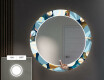 Kulaté Dekorativní zrcadlo s LED osvětlením do předsíně - Ball #4