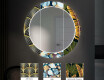 Kulaté Dekorativní zrcadlo s LED osvětlením do předsíně - Ball #6