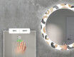 Kulaté Dekorativní zrcadlo s LED osvětlením do obývacího pokoje - Donuts #5
