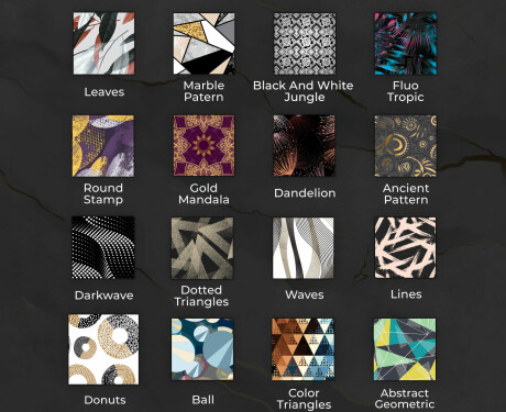 Kulaté Dekorativní zrcadlo s LED osvětlením do obývacího pokoje - Lines #9