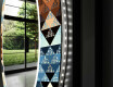 Kulaté Dekorativní zrcadlo s LED osvětlením do obývacího pokoje - Color Triangles #11