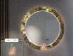 Kulaté Dekorativní zrcadlo s LED osvětlením do předsíně - Ancient Pattern #5