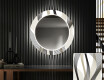 Kulaté Dekorativní zrcadlo s LED osvětlením do předsíně - Waves