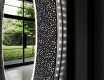 Kulaté dekorativní zrcadlo s LED osvětlením do koupelny - Dotts #11