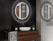 Kulaté dekorativní zrcadlo s LED osvětlením do koupelny - Dotts #2