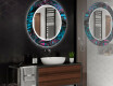 Kulaté dekorativní zrcadlo s LED osvětlením do koupelny - Fluo Tropic #2