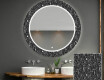 Kulaté dekorativní zrcadlo s LED osvětlením do koupelny - Gothic #1