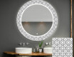 Kulaté dekorativní zrcadlo s LED osvětlením do koupelny - Industrial #1