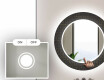 Kulaté dekorativní zrcadlo s LED osvětlením do koupelny - Microcircuit #4