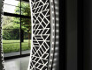 Kulaté dekorativní zrcadlo s LED osvětlením do koupelny - Triangless #11