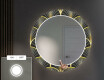 Kulaté Dekorativní zrcadlo s LED osvětlením do předsíně - Art Deco #4