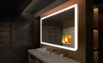 Koupelnové zrcadlo s LED podsvícením L146